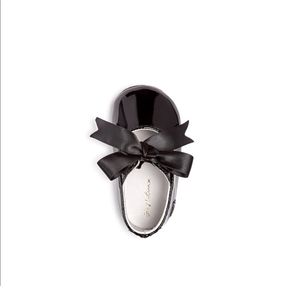 Polo by Ralph Lauren Black Patent Baby Walker Shoe with Bow